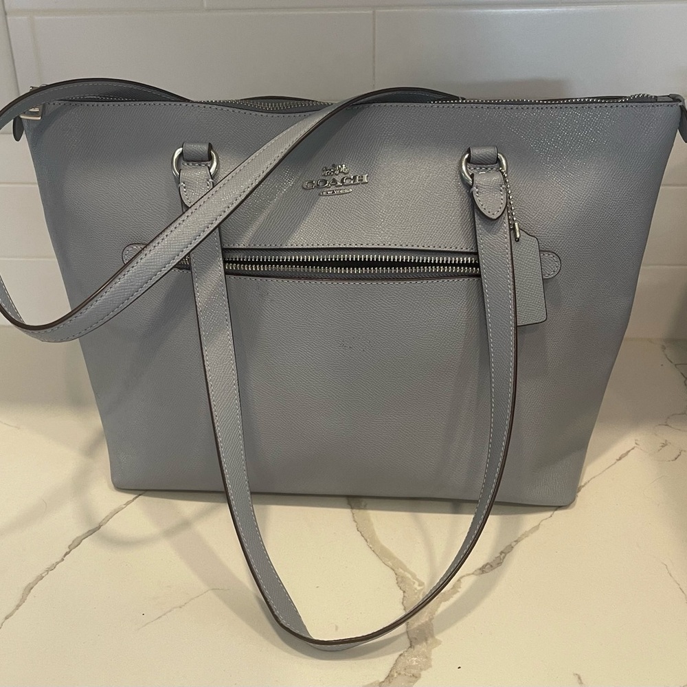 Baby blue Coach purse